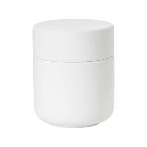 NWT ZONE DENMARK UME STONEWARE JAR W/LID WHITE